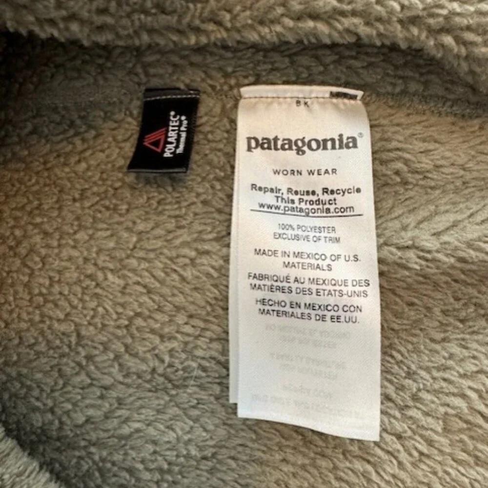 Patagonia Men's Olive Green Snap-T Fleece Pullover - Picture 3 of 4